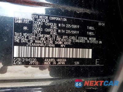 Zdjęcie 13 z 13 samochodu: 2024 TOYOTA VENZA NIGHTSHADE EDITION VIN:JTEAAAAH4RJ174846 - miniatura