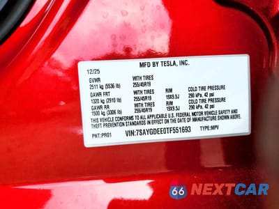 Zdjęcie 13 z 13 samochodu: 2026 TESLA MODEL Y VIN:7SAYGDEE0TF551693 - miniatura