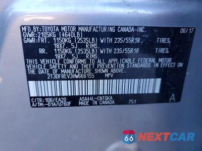 Zdjęcie 12 z 12 samochodu: 2017 TOYOTA RAV4 LIMITED VIN:2T3DFREV3HW666155 - miniatura
