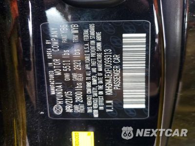 Zdjęcie 12 z 12 samochodu: 2015 HYUNDAI GENESIS 3.8L VIN:KMHGN4JEXFU099313 - miniatura