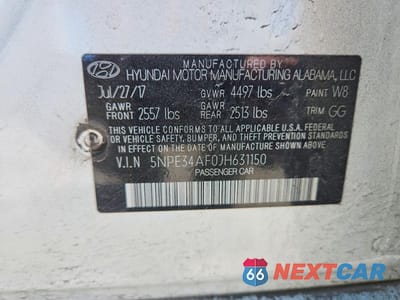 Zdjęcie 12 z 12 samochodu: 2018 HYUNDAI SONATA SEL VIN:5NPE34AF0JH631150 - miniatura