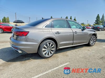 Trzecie zdjęcie samochodu z tyłu: 2022 AUDI A4 PREMIUM PLUS 40 VIN:WAUBBAF41NA041643 - miniatura