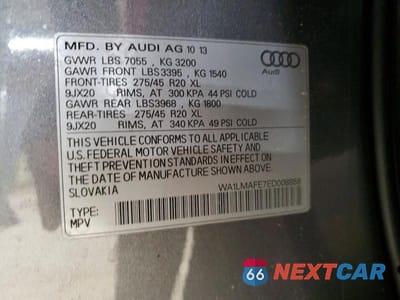Zdjęcie 13 z 13 samochodu: 2014 AUDI Q7 PREMIUM PLUS VIN:WA1LMAFE7ED008858 - miniatura