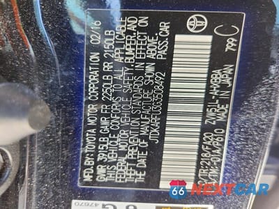Zdjęcie 13 z 13 samochodu: 2016 TOYOTA PRIUS TWO ECO VIN:JTDKARFU3G3508492 - miniatura