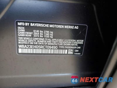 Zdjęcie 12 z 12 samochodu: 2024 BMW 740 I VIN:WBA23EH05RCT09490 - miniatura