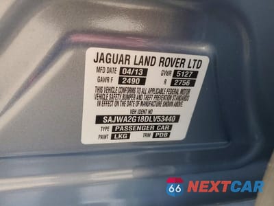 Zdjęcie 12 z 12 samochodu: 2013 JAGUAR XJL PORTFOLIO VIN:SAJWA2G18DLV53440 - miniatura