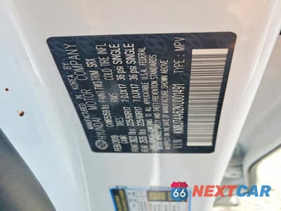 Zdjęcie 13 z 13 samochodu: 2019 HYUNDAI NEXO BLUE VIN:KM8J74A62KU001491 - miniatura