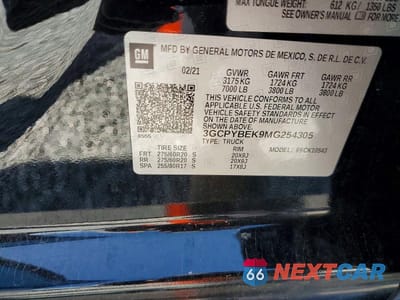 Zdjęcie 12 z 12 samochodu: 2021 CHEVROLET SILVERADO K1500 CUSTOM VIN:3GCPYBEK9MG254305 - miniatura