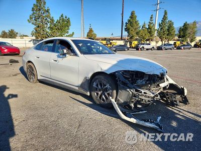 Czwarte zdjęcie samochodu z boku: 2023 BMW I4 EDRIVE 40 VIN:WBY73AW00PFN68466 - miniatura