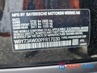 Zdjęcie 12 z 12 samochodu: 2023 BMW I4 EDRIVE 40 VIN:WBY73AW00PFR17030 - miniatura