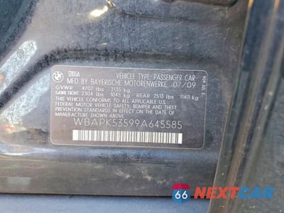 Zdjęcie 12 z 12 samochodu: 2009 BMW 328 XI SULEV VIN:WBAPK53599A645585 - miniatura