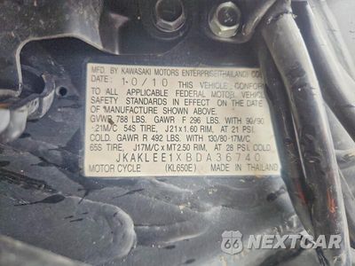 Zdjęcie 8 z 8 samochodu: 2011 KAWASAKI KL650 E VIN:JKAKLEE1XBDA36740 - miniatura