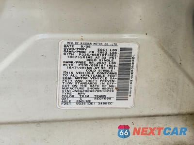 Zdjęcie 13 z 13 samochodu: 2007 NISSAN MURANO S VIN:JN8AZ08W37W610229 - miniatura