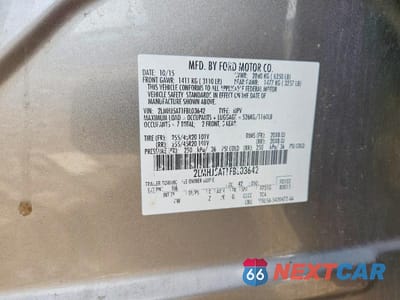 Zdjęcie 13 z 13 samochodu: 2015 LINCOLN MKT VIN:2LMHJ5AT1FBL03642 - miniatura