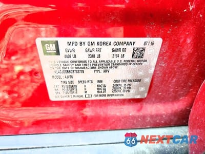 Zdjęcie 13 z 13 samochodu: 2016 BUICK ENCORE VIN:KL4CJGSB6GB752778 - miniatura
