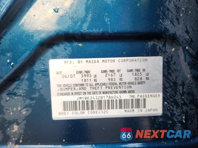 Zdjęcie 13 z 13 samochodu: 2008 MAZDA 3 HATCHBACK VIN:JM1BK343281786043 - miniatura