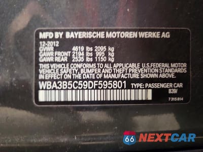 Zdjęcie 12 z 12 samochodu: 2013 BMW 328 XI SULEV VIN:WBA3B5C59DF595801 - miniatura