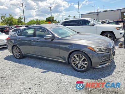 Czwarte zdjęcie samochodu z boku: 2018 GENESIS G80 3.8 VIN:KMHGN4JE0JU235442 - miniatura