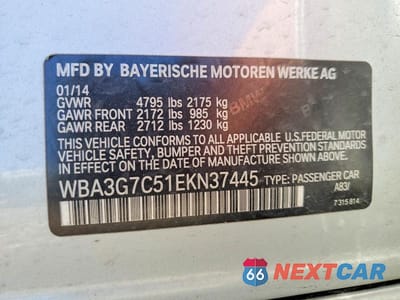 Zdjęcie 12 z 12 samochodu: 2014 BMW 328 XI VIN:WBA3G7C51EKN37445 - miniatura