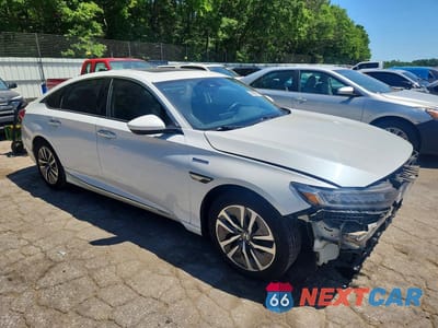 Czwarte zdjęcie samochodu z boku: 2018 HONDA ACCORD TOURING HYBRID VIN:1HGCV3F91JA011558 - miniatura