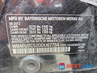 Zdjęcie 12 z 12 samochodu: 2013 BMW 535 XI VIN:WBAFU7C52DDU67754 - miniatura