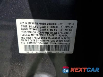 Zdjęcie 14 z 14 samochodu: 2017 HONDA FIT EX VIN:JHMGK5H77HS013348 - miniatura
