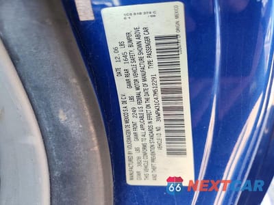 Zdjęcie 12 z 12 samochodu: 2007 VOLKSWAGEN NEW BEETLE 2.5L VIN:3VWPW31C47M512291 - miniatura