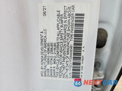 Zdjęcie 13 z 13 samochodu: 2021 HONDA ACCORD EXL VIN:1HGCV1F53MA083481 - miniatura