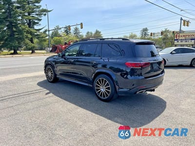 Trzecie zdjęcie samochodu z tyłu: 2022 MERCEDES-BENZ GLS 450 4MATIC VIN:4JGFF5KE5NA647666 - miniatura