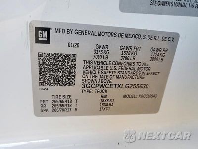 Zdjęcie 12 z 12 samochodu: 2020 CHEVROLET SILVERADO C1500 LT VIN:3GCPWCETXLG255630 - miniatura