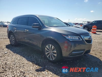 Czwarte zdjęcie samochodu z boku: 2016 ACURA MDX TECHNOLOGY VIN:5FRYD3H47GB016299 - miniatura