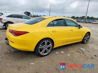 Trzecie zdjęcie samochodu z tyłu: 2020 MERCEDES-BENZ CLA 250 VIN:W1K5J4GB5LN090003 - miniatura
