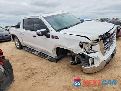 Czwarte zdjęcie samochodu z boku: 2021 GMC SIERRA K1500 SLT VIN:3GTU9DET2MG327731 - miniatura