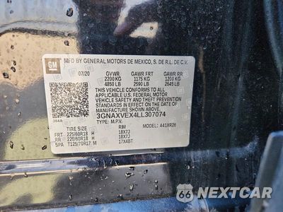 Zdjęcie 12 z 12 samochodu: 2020 CHEVROLET EQUINOX LT VIN:3GNAXVEX4LL307074 - miniatura