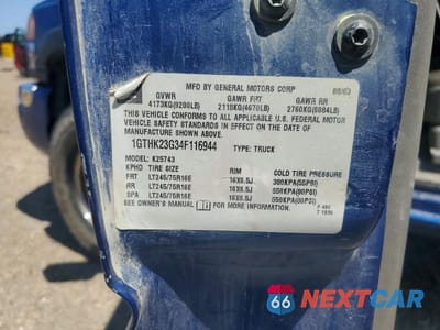 Zdjęcie 12 z 12 samochodu: 2004 GMC SIERRA K2500 HEAVY DUTY VIN:1GTHK23G34F116944 - miniatura