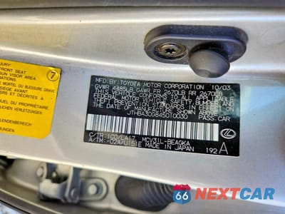 Zdjęcie 12 z 12 samochodu: 2004 LEXUS ES 330 VIN:JTHBA30G845010030 - miniatura