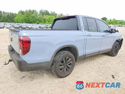 Trzecie zdjęcie samochodu z tyłu: 2023 HONDA RIDGELINE SPORT VIN:5FPYK3F11PB047149 - miniatura