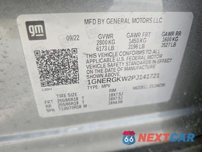 Zdjęcie 14 z 14 samochodu: 2023 CHEVROLET TRAVERSE LT VIN:1GNERGKW2PJ141721 - miniatura