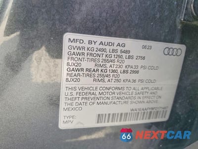 Zdjęcie 13 z 13 samochodu: 2023 AUDI Q5 PREMIUM PLUS 45 VIN:WA1EAAFY9P2171487 - miniatura