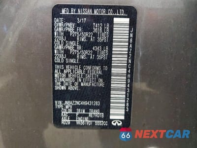 Zdjęcie 13 z 13 samochodu: 2017 INFINITI QX80 VIN:JN8AZ2NC4H9431283 - miniatura