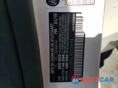 Zdjęcie 12 z 12 samochodu: 2019 MERCEDES-BENZ CLS 450 VIN:WDD2J5JB5KA033694 - miniatura