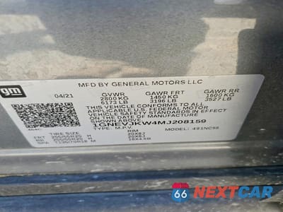 Zdjęcie 13 z 13 samochodu: 2021 CHEVROLET TRAVERSE RS VIN:1GNEVJKW4MJ208159 - miniatura