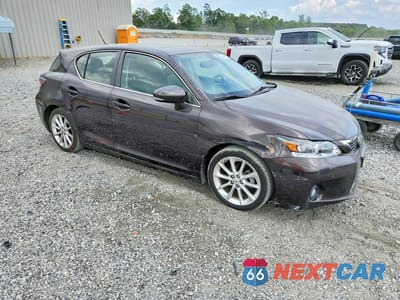 Czwarte zdjęcie samochodu z boku: 2012 LEXUS CT 200 VIN:JTHKD5BH6C2096446 - miniatura