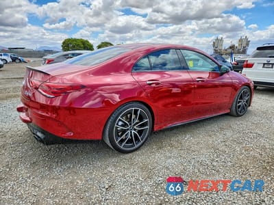 Trzecie zdjęcie samochodu z tyłu: 2021 MERCEDES-BENZ CLA AMG 35 4MATIC VIN:W1K5J5BB7MN150412 - miniatura