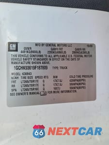 Zdjęcie 12 z 12 samochodu: 2009 CHEVROLET SILVERADO K3500 LTZ VIN:1GCHK93619F187809 - miniatura