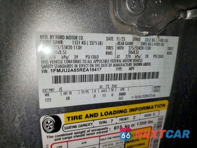 Zdjęcie 12 z 12 samochodu: 2024 FORD EXPEDITION LIMITED VIN:1FMJU2A85REA18417 - miniatura