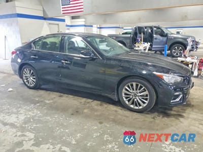 Czwarte zdjęcie samochodu z boku: 2021 INFINITI Q50 LUXE VIN:JN1EV7BR5MM751740 - miniatura
