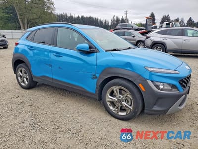 Czwarte zdjęcie samochodu z boku: 2022 HYUNDAI KONA SEL VIN:KM8K3CAB8NU885383 - miniatura