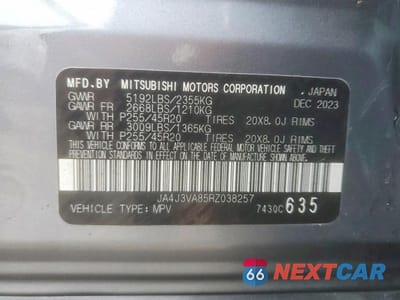 Zdjęcie 13 z 13 samochodu: 2024 MITSUBISHI OUTLANDER SE VIN:JA4J3VA85RZ038257 - miniatura