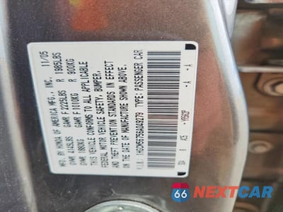 Zdjęcie 12 z 12 samochodu: 2006 HONDA ACCORD EX VIN:1HGCM56756A049279 - miniatura